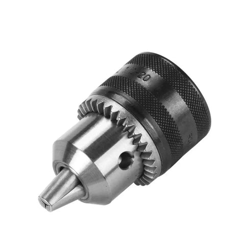 Go-To Quick Change Drill Chuck Adapter With SDS Plus Shank for hammer converter, showing 1/2-20 UNF mount and 3-jaw keyed grip.