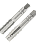 M14X2 Hand Tap and Die Set for Metric Threads, Right Hand Tap and Die, 14mm Thread Repair Kit, showing two metal taps on white background