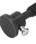 Close-up of Self Locking Vise Screw For Workbench T16X220MM With 100MM Handwheel, featuring a black metal construct and shiny screw.