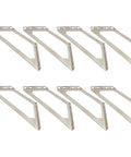 Heavy Duty Stainless Steel Corner Brackets For Furniture Assembly Rust Proof 90 Degree Wood Metal Bracket Kit, set of eight