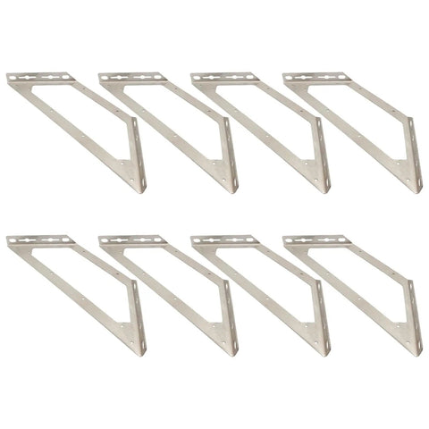 Heavy Duty Stainless Steel Corner Brackets For Furniture Assembly Rust Proof 90 Degree Wood Metal Bracket Kit, set of eight