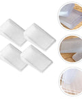 Set of stackable 36 Pack Furniture Leveling Shims made from flexible PVC for stabilizing couches and chairs.