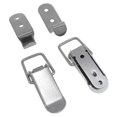 Stainless Steel 90 Degree Toggle Latch Heavy Duty Rust Resistant Cabinet Hardware for cabinets, closets, toolboxes, silver finish, 2 pack