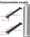 Heavy Duty Wall Mount Shelf Brackets With Closet Rod Support Built Tough Garage Laundry Kitchen Counters Rugged 220 LBS Load Capacity 6 Pack 68 Inches, customizable length dimensions.