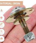 Rocking Chair Bearings Replacement Kit Four High Precision Metal Bearings For Rocking Chair Repair And Assembly With Durable Iron Plated Connectors For Smooth Glide And Easy Do It Yourself Fixes 2.04 By 0.78 By 0.78 Inches shown on a palm