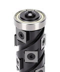 Premium Reversible Carbide Flush Trim Router Bit With 1/2 Inch Shank And 32mm Cutter Diameter, showing cutter details and reversible blades.