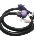 Heavy Duty 50 Amp RV and EV Extension Cord 36 Ft NEMA 14 50P to 14 50R 4 Prong Lighted Connectors Premium Copper Conductors UL Listed