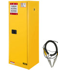 Flammable Storage Cabinet 18 By 18 By 35 Inches Galvanized Steel Safety Cabinet With Adjustable Shelves Yellow Built Tough.