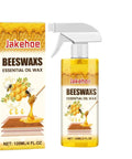 Natural Beeswax Furniture Polish Spray For Wood Tables And Cabinets Restores That Top Shelf Shine and 120ml bottle with spray nozzle.