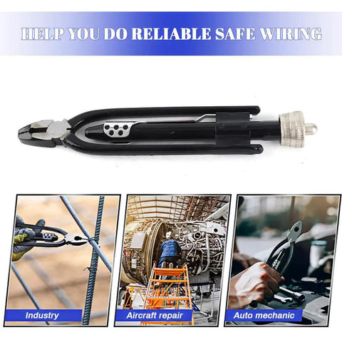 Durable 6-Inch Safety Wire Pliers with High-Carbon Steel Jaws Delivering 10x Torque for Aircraft and Auto Industry