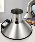 Bad Boy Stainless Steel Fume Extractor Crafted To Tackle Thick Welding Fumes And Shop Grime While Keeping The Garage Smelling Fresh Throughout Heavy Duty Ops positioned on a table.