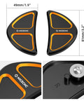 Orange Batwing Fairing Rearview Mirror Hole Inserts With Screws For Harley Street Glide FLHX 2014-2023 dimensions and close-up