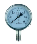 Heavy Duty Steam Boiler Pressure Gauge 1 Piece Model YBF100 with clear dial and steel case for precise readouts, quick mount