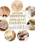 Wood Burning Kit With Adjustable Temperature Pyrography Pen 46-Piece Set For Adults Ergonomic Lightweight Handle Easy To Use