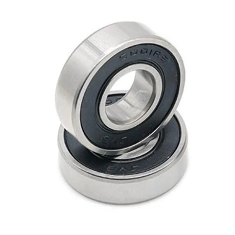 Two Pack 6200RS Deep Groove Ball Bearings With Double Rubber Seals 6200-2RS 10 x 30 x 9 mm for Machinery and Hobby Uses