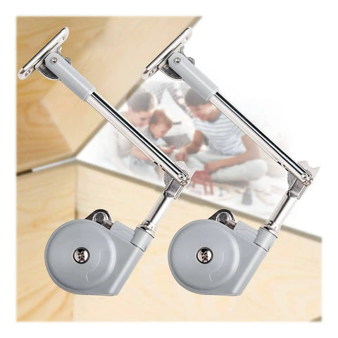 Lid Stay 105 Degree Open With Soft Close For Toy Box And Upward Top Opening Flap Doors Toy Chest Hinges Soft Close Chest Hinge 15 To 25 Lb Pack Of 2 Easy Install For Quick Fit, installed on wooden box