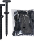 50 Pack Nylon Universal Cable Tie Buckles With Pin And Button Self Locking Design, UV resistant in clear packaging