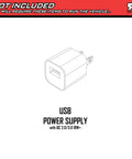 Illustration of USB power supply not included with Grom 4x4 Desert RC Truck Ready To Run With Battery And Charger Included 2S LiPo