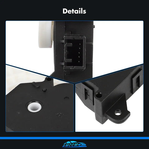 HVAC Heater Blend Door Actuator Slick Direct Fit For Toyota Rav4 2006 To 2018 And Corolla 2009 To 2019 showing motor connector and mounting details.