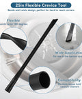 Image of the 25in Flexible Crevice Tool from the 14 Piece Vacuum Attachment Kit For Shop Vac With 2.5 To 1.25 Inch And 1.875 To 1 Inch Adapters.