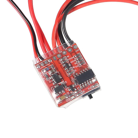 20A Brushed RC ESC With 2KHz Forward Reverse Brake For 2S RC Cars Boats And Tanks High Precision Lightweight Motor Speed Controller