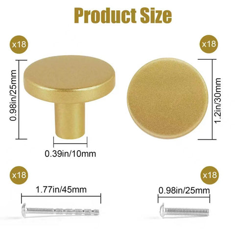 Hella Slick Gold Drawer Knobs With Screws 30mm Cabinet Pulls dimensions with sizes 30mm and screws for cabinet use.