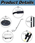 Product details of 12 Inch LED Lighted Rolling Inspection Mirror With Wheels Handy Under Vehicle Mirror for security checks