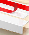 Reliable White Peel And Stick Wall Corner Protectors Featuring Dead Simple Self Adhesive Backing For Rock Solid Edge Guards That Make Drywall Reinforcement A Total Breeze, showcasing adhesive backing.