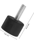 Adjustable Rubber And Iron Furniture Leveling Feet Set With M8 Thread Grippy Non Slip Chair And Table Leg Floor Protectors