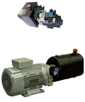 Heavy Duty Premium Hydraulic Power Pack Pump For Utility Vehicle Tailgate Lift Straight Up with motor and reservoir components.