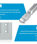 175 Amp 1 0 AWG Battery Quick Disconnect Connector Kit silver plated copper terminal and gray PC housing