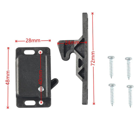 8 Unit RV Cabinet Door Latches For Motorhomes And Cargo Trailers Road Trip Ready Push Catch Drawer Fasteners with mounting screws.