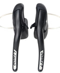 Road Bike Shift Lever 2x7 Speed Shifter With Brake Levers for Crisp Gear Changes, ergonomic aluminum handles, top view