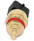 Direct Bolt On Engine Coolant Temperature Sensor Sender Switch Fits Hyundai Accent L4 1.5L close-up view showing gold metal and black connector.