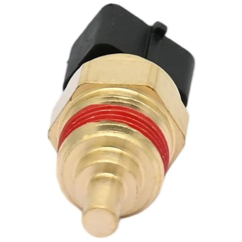 Direct Bolt On Engine Coolant Temperature Sensor Sender Switch Fits Hyundai Accent L4 1.5L close-up view showing gold metal and black connector.