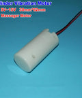 Mini DC Vibrating Motor 30mm Round 62mm Length 5V To 12V Range Plastic Cover 4700 RPM High Torque Compact Cylinder Vibe