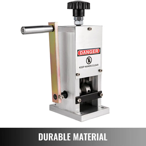 Manual Wire Stripping Tool With Hand Crank Portable Aluminum Frame for Scrap Copper Recycling 0.06 To 0.98 Inch Wire