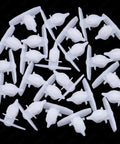 Rexka 25-piece white front door seal gasket clips for VW T5/T6 (7H0837485)