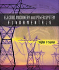 Front cover of a book: Electric Machinery and Power System Fundamentals, purple-yellow design, Amazon