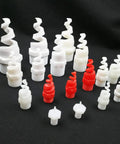 10 Pack Insane Dust Control Spiral Cone Nozzles PP Polypropylene Atomizing Sprayers in various sizes, ideal for garden irrigation.