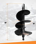Beefy 18 Inch By 48 Inch Heavy Duty Auger Bit For Skid Steer Post Hole Digger And Mini Excavator With 2 Inch Hex Adapter and 3 Teeth