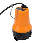 Tough As Nails Heavy Duty Submersible Utility Pump With Copper Motor 1110GPH, orange design for portable water transfer.
