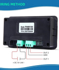 Back view of Dual Channel PWM Signal Generator With Independent Display And Pro Grade Preset Storage wiring method diagram