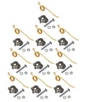 Ten Pack Heavy Duty Hay Rake Teeth Tines With Hold Down Clips And Hardware Fits 55 56 57 256 400033 Farm Equipment Parts