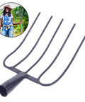 Heavy Duty Outdoor Farming Fork For Gardening And Lawn Cleanup With Iron Pitchfork And Grass Fork Lightweight Yet Tough Multi Tool for yard work