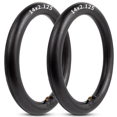 Heavy Duty 14x2.125 Inner Tube With Angled Valve Stem For Electric Scooters And E Bikes 14 Inch Replacement Tube 2 Pack