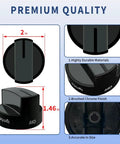 4 Pack Black Gas Range Knob Replacement For Whirlpool And Maytag Ranges Stoves And Ovens W10339442 WPW10339442 PS3507188