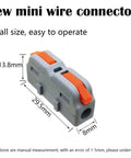 Lever Nut Wire Connector Kit 25 Pcs SPL-1M Quick Terminal Block Spring Connectors in flame retardant nylon housing