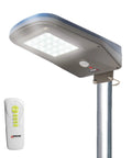 2000 Lumen Solar Street Light With Motion Sensor, Remote Control, Dusk To Dawn Flood Light, Waterproof LED Lamp on pole