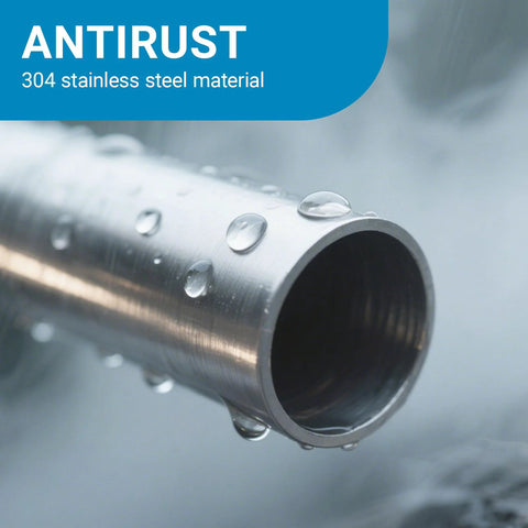 1-inch OD stainless steel pipe, 20-inch length, 1.5mm wall, 304 stainless steel tube (close-up)